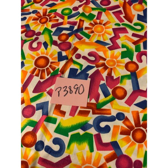 Colorful Geometric Cotton Fabric 1/2 Yard 44" Wide Quilting - Picture 4 of 4